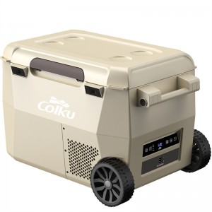 China Wholesale Home and Hotel Portable Small Mini Car Fridge Freezer with Wheels