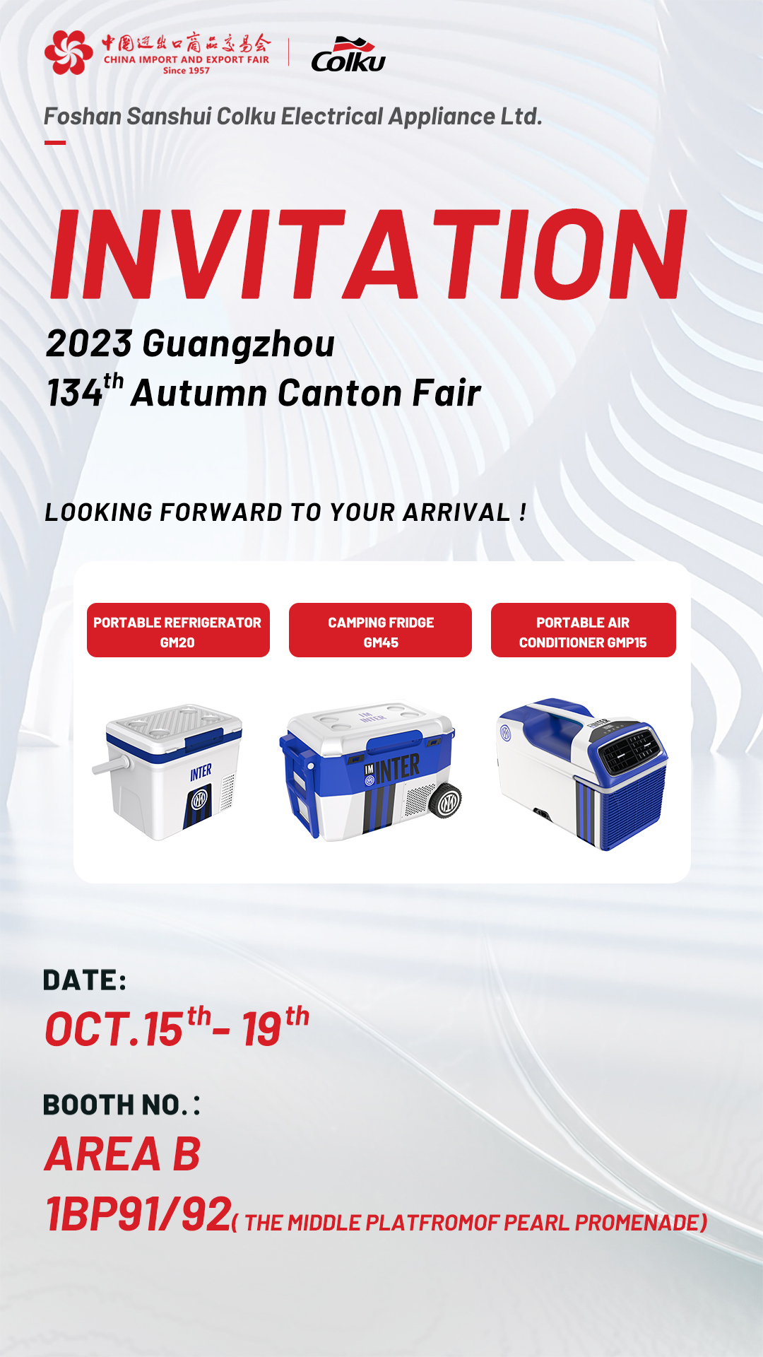 Colku Portable Refrigerator & Portable air conditioner makes an appearance on 2023 Guangzhou 134th Autumn Canton Fair