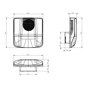 Newly Arrival Overhead Integrated Air Conditioner 12V 24V Vehicle Parking Air Conditioner Parking Sleeper Truck A/C